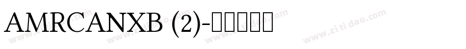 AMRCANXB (2)字体转换